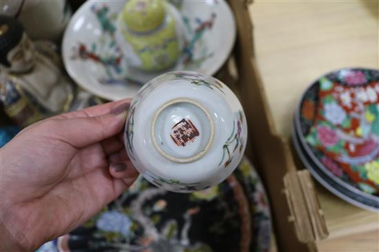 A quantity Oriental pottery and porcelain